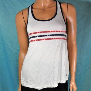 Red, White and Blue Roxy racer back top XS  preloved